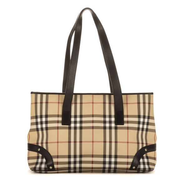 Burberry Plaid Tote - Picture 1 of 9